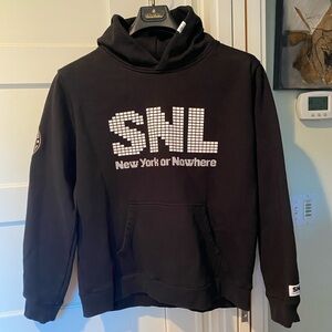 NYON collaboration with SNL 50 years black cotton men’s hoodie gently worn XL